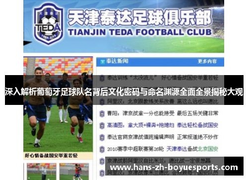 深入解析葡萄牙足球队名背后文化密码与命名渊源全面全景揭秘大观